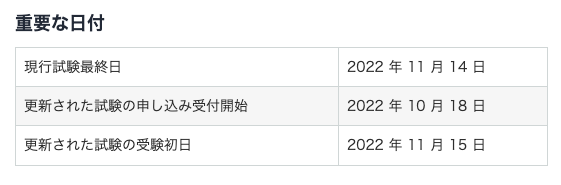 https://aws.amazon.com/jp/certification/coming-soon/ 